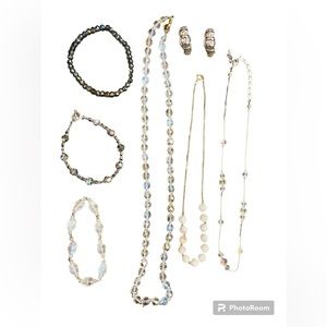 Lot Of 7-Women’s Aurora Borealis Costume Jewelry